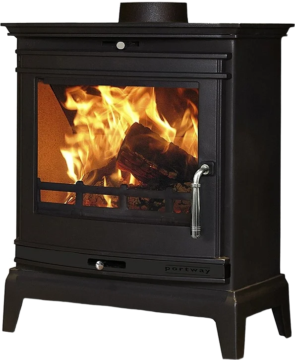Portway Rochester 7kW multi-fuel stove in black